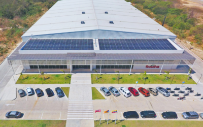 Photovoltaic power at Fruselva’s megafactory in Colombia